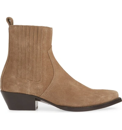 Shop Saint Laurent Lukas Chelsea Boot In New Sigaro