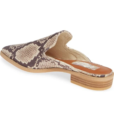 Shop Band Of Gypsies Skipper Snake Embossed Loafer Mule In Natural Snake Print