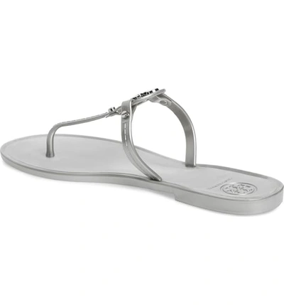 Shop Tory Burch 'mini Miller' Flat Sandal In Silver