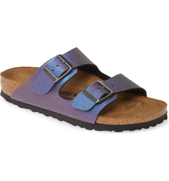birkenstock arizona icy metallic violet