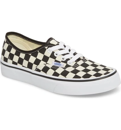 Shop Vans 'authentic' Sneaker In Black/ White Checker