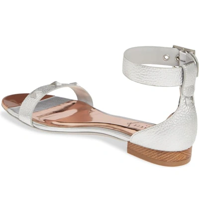 Shop Ted Baker Ovey Sandal In Silver Leather