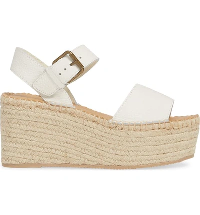 Shop Soludos Minorca Platform Wedge Sandal In White