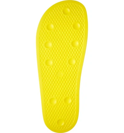 Shop Adidas Originals 'adilette' Slide Sandal In Yellow/ Semi Frozen Yellow