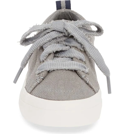 Shop Sperry Crest Vibe Sneaker In Grey Vintage Twill Fabric