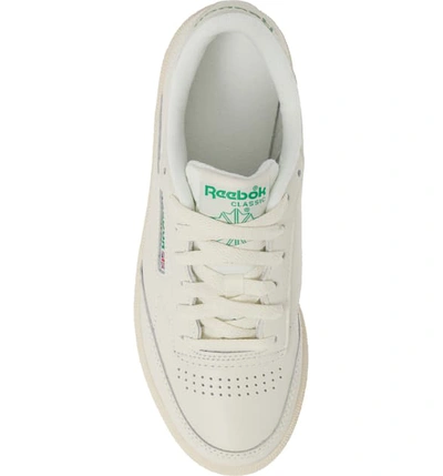 Shop Reebok Club C 85 Sneaker In Chalk/ Green/ Paperwhite/ Red