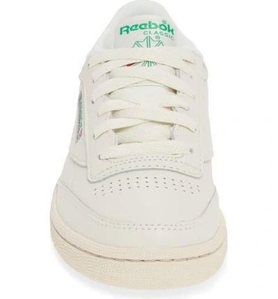 Shop Reebok Club C 85 Sneaker In Chalk/ Green/ Paperwhite/ Red