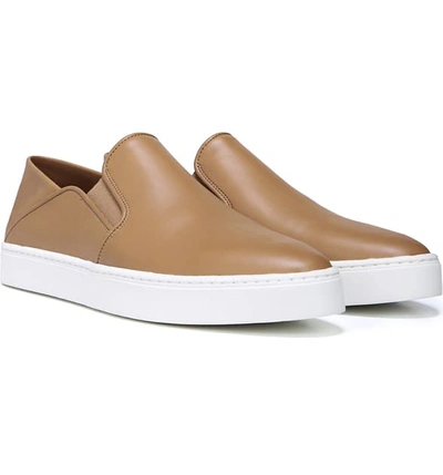 Shop Vince Garvey Slip-on Sneaker In Wheat