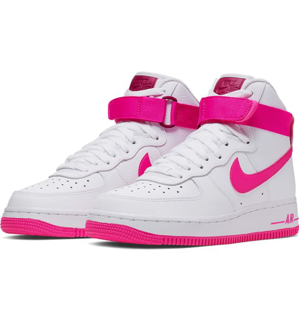high top air forces pink
