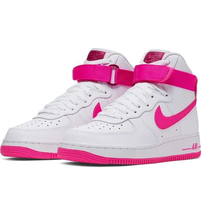 Nike Air Force 1 High Top Sneaker In Pink / White | ModeSens