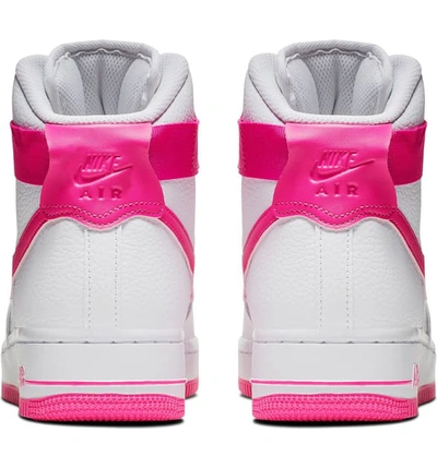 Shop Nike Air Force 1 High Top Sneaker In White/ Laser Fuchsia/ Berry
