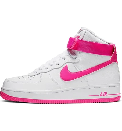 Shop Nike Air Force 1 High Top Sneaker In White/ Laser Fuchsia/ Berry