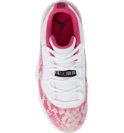 Shop Jordan 11 Retro Low Sneaker In White/black-rust Pink
