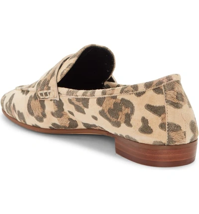 Shop Vince Camuto Macinda Penny Loafer In Natural Leopard Haircalf