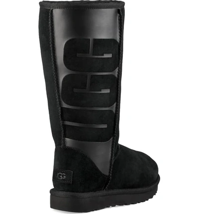 Shop Ugg Sparkle Classic Tall Boot In Black Suede