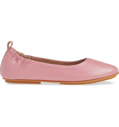 Shop Fitflop Allegro Ballet Flat In Rose Leather