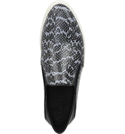 Shop Vince Garvey Slip-on Sneaker In Denim Snake