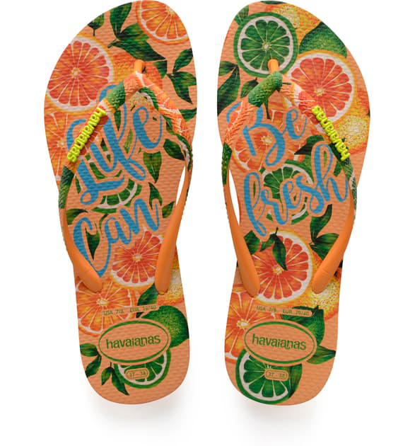 havaianas slim orange