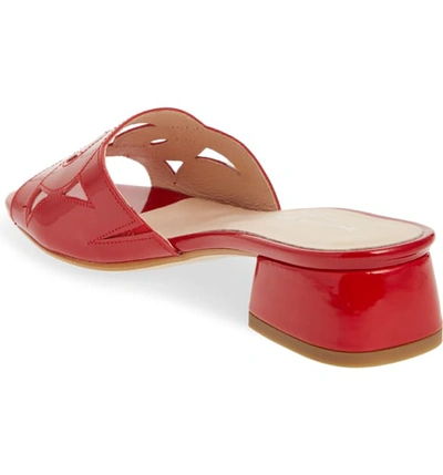 Shop Patricia Green Boca Slide Sandal In Red Leather