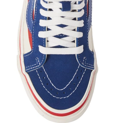 Shop Vans Sk8-hi 38 Dx High Top Sneaker In Blue/ Red Stripes