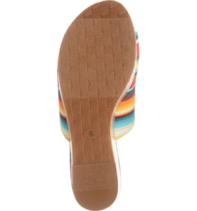 Shop Ariat Layla Wedge Slide Sandal In Serape Print Fabric