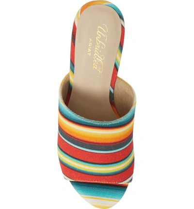 Shop Ariat Layla Wedge Slide Sandal In Serape Print Fabric