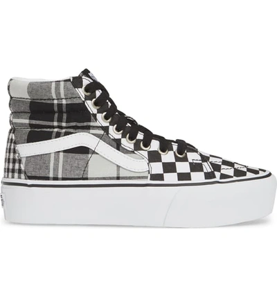Shop Vans Sk8-hi Platform Sneaker In Black/ Black/ White