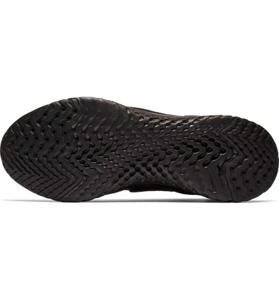 Shop Nike Rise React Flyknit Sneaker In Black/ Black/ White