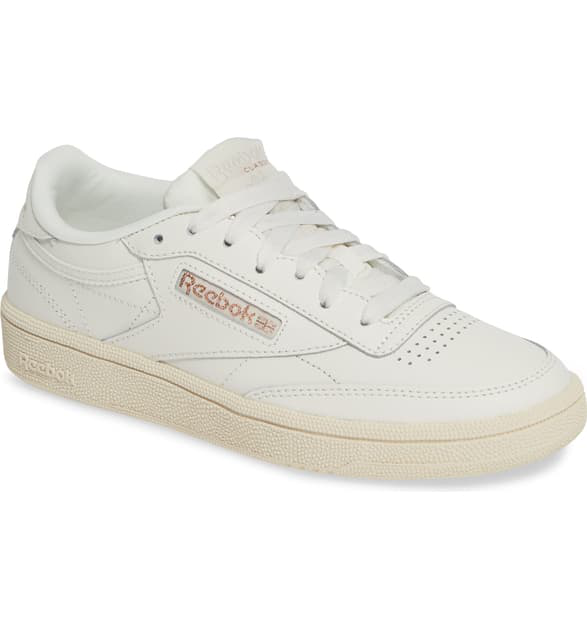 reebok club c rose gold