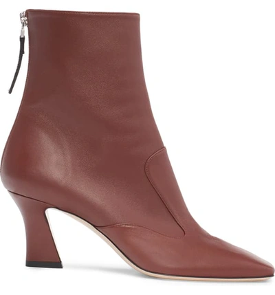 Shop Fendi Ffreedom Bootie In Burgundy