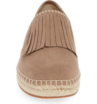 Shop Ariat Joy Kiltie Slip-on Sneaker In Taupe Suede