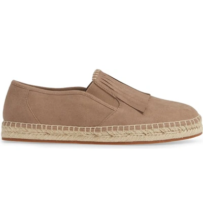 Shop Ariat Joy Kiltie Slip-on Sneaker In Taupe Suede