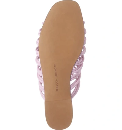 Shop Rebecca Minkoff Maelynn Slide Sandal In Light Orchid Leather