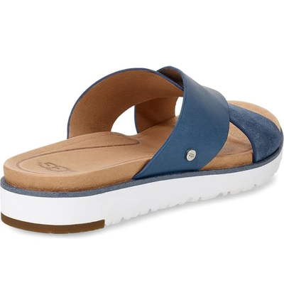 Shop Ugg 'kari' Sandal In Desert Blue Leather