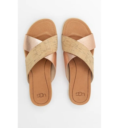 Shop Ugg 'kari' Sandal In Desert Blue Leather