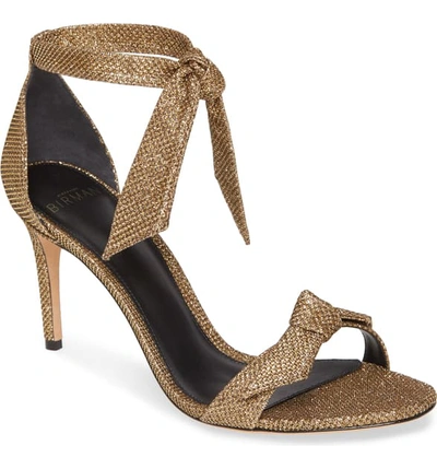 Shop Alexandre Birman Clarita Ankle Strap Sandal In Gold