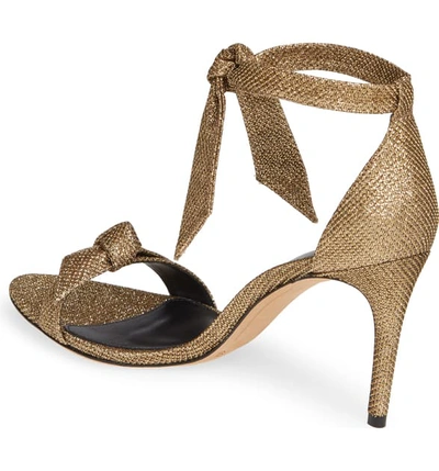 Shop Alexandre Birman Clarita Ankle Strap Sandal In Gold