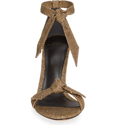 Shop Alexandre Birman Clarita Ankle Strap Sandal In Gold