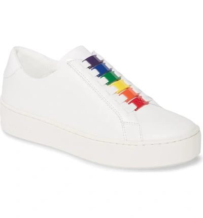 Michael Michael Kors Cameron Rainbow Sneakers In Optic White | ModeSens