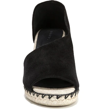 Shop Vince Sonora Espadrille Wedge In Black