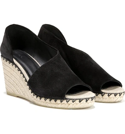 Shop Vince Sonora Espadrille Wedge In Black