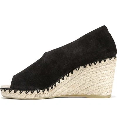 Shop Vince Sonora Espadrille Wedge In Black