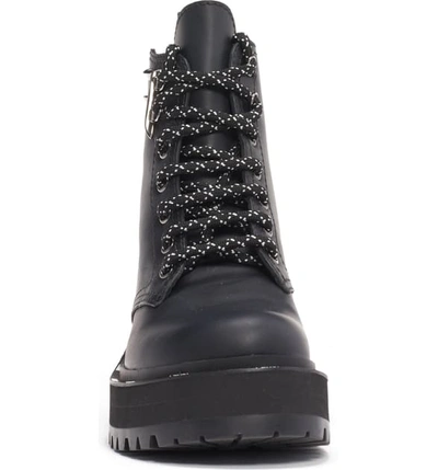 Shop Fendi Ffreedom Lace-up Biker Boot In Black