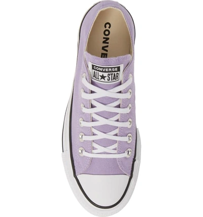 Shop Converse Chuck Taylor All Star Platform Sneaker In Washed Lilac/ Black/ White