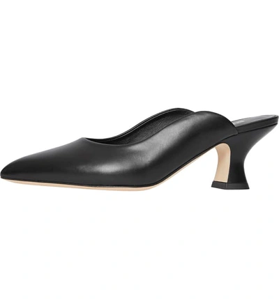 Shop Burberry Holme Pointy Toe Mule In Black