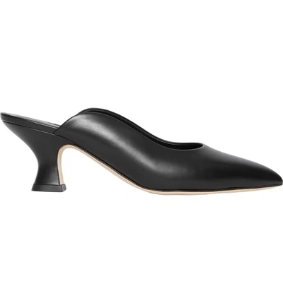Shop Burberry Holme Pointy Toe Mule In Black