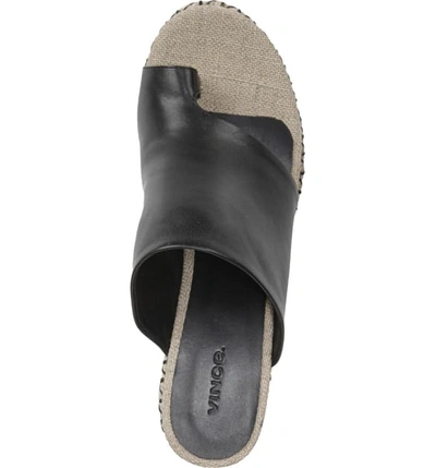 Shop Vince Sutherland Espadrille Wedge Sandal In Black