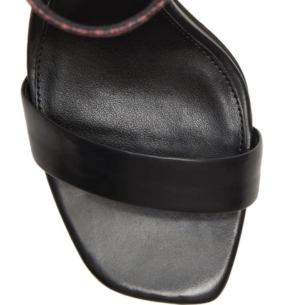 Shop Vince Camuto Lauralie Ankle Strap Sandal In Black, Dark Red Leather
