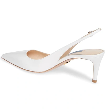 Shop Prada Slingback Pump In White