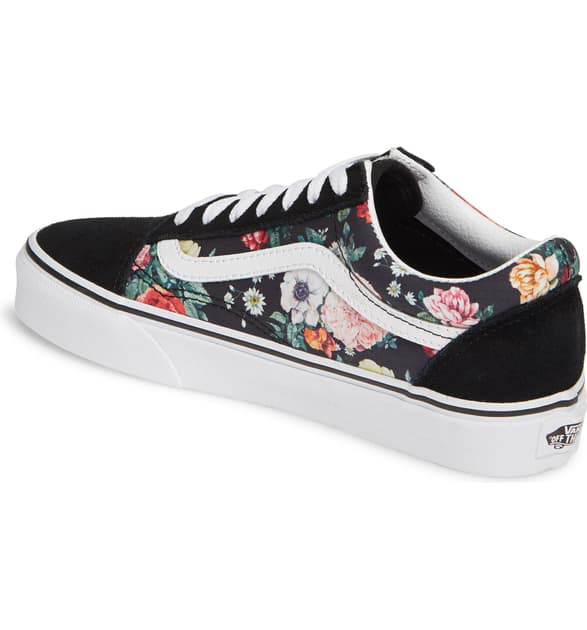 vans ua old skool lux floral sneaker